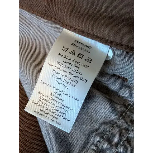 NWOT Everlane Way High Curve Ankle Barrel Jeans Cocoa Brown Sz 29 R - Picture 7 of 7